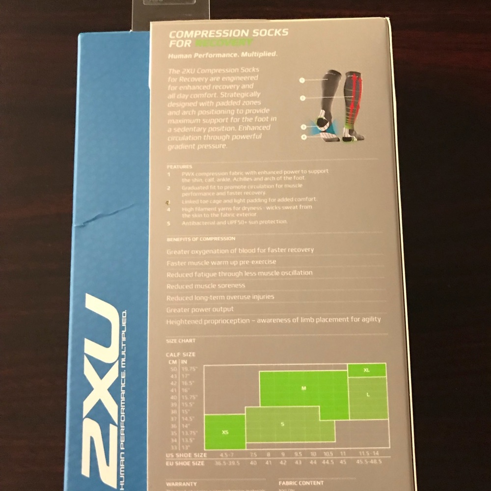 2XU MA2440e Compression Socks For Recovery - Picture 3 of 6